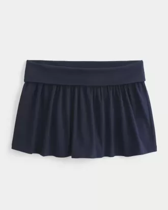 Minifalda de punto plegable