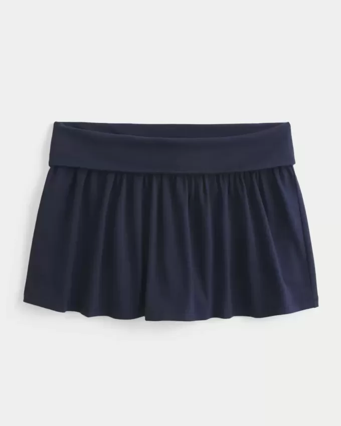 Minifalda de punto plegable Minifalda de punto plegable
