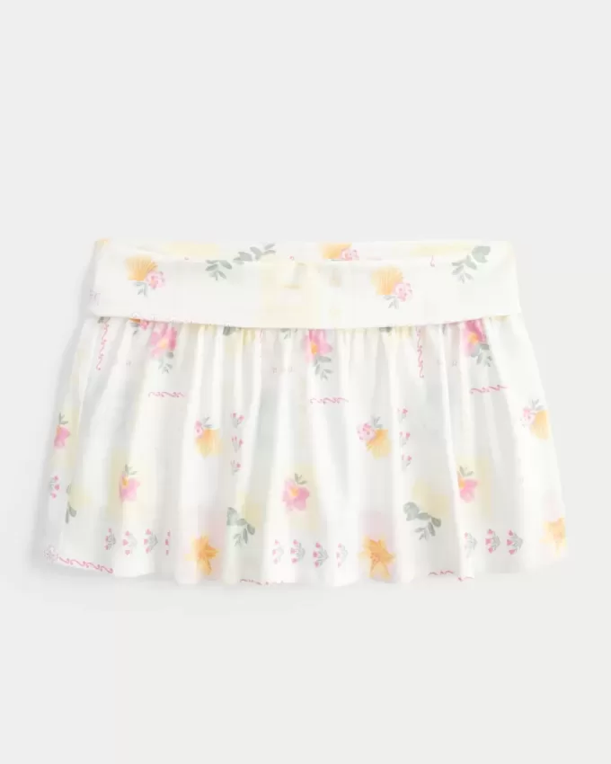 Minifalda de punto plegable Minifalda de punto plegable