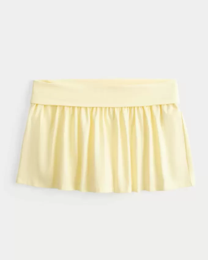 Minifalda de punto plegable Minifalda de punto plegable