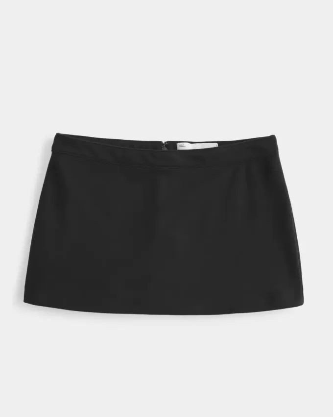 Minifalda evasé Ponte de talle bajo Minifalda evasé Ponte de talle bajo