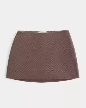 Minifalda pantalón de tiro alto con corte A