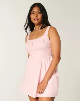 Minivestido con botones al frente