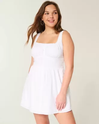 Minivestido con botones al frente