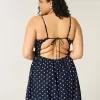 Minivestido de mezcla de lino con espalda abierta Minivestido de mezcla de lino con espalda abierta