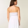 Minivestido fruncido sin tirantes Minivestido fruncido sin tirantes