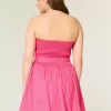 Minivestido sin tirantes con lazo Minivestido sin tirantes con lazo