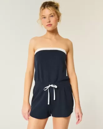 Mono acogedor sin tirantes con diseño de gofre de Gilly Hicks