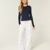 Pantalones anchos de canalé acogedores Pantalones anchos de canalé acogedores