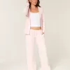 Pantalones anchos de canalé acogedores Pantalones anchos de canalé acogedores