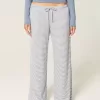 Pantalones anchos de canalé acogedores Pantalones anchos de canalé acogedores