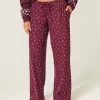 Pantalones anchos de canalé acogedores Pantalones anchos de canalé acogedores