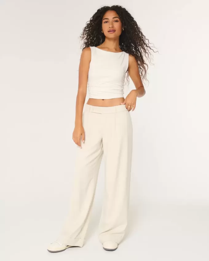 Pantalones anchos de tiro bajo Hollister Livvy Pantalones anchos de tiro bajo Hollister Livvy