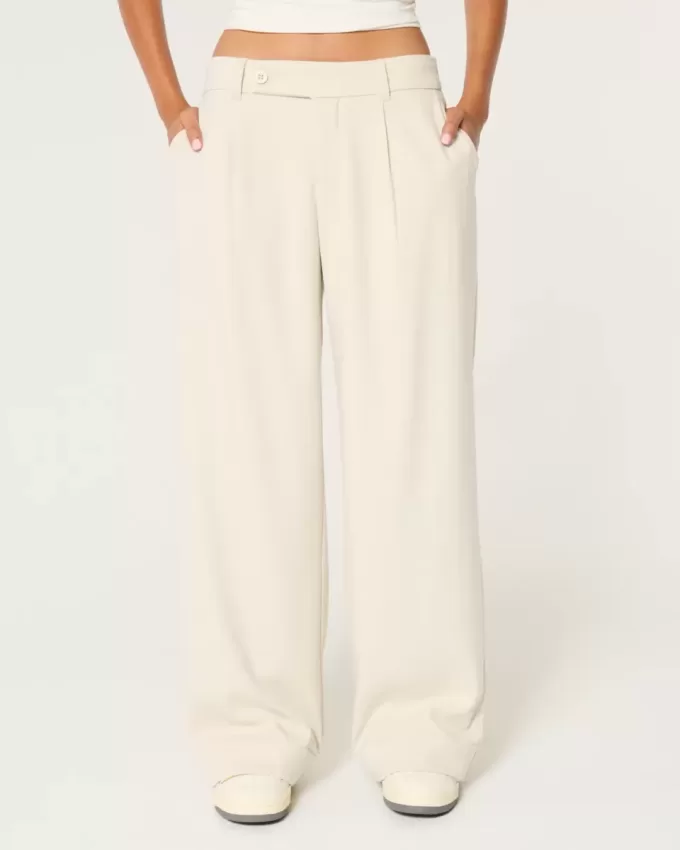 Pantalones anchos de tiro bajo Hollister Livvy Pantalones anchos de tiro bajo Hollister Livvy
