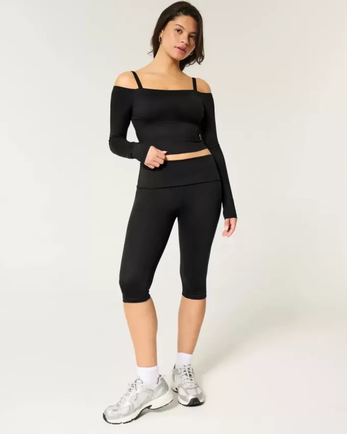 Pantalones capri con cintura plegable Gilly Hicks Active Recharge Pantalones capri con cintura plegable Gilly Hicks Active Recharge