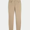 Pantalones caqui súper ajustados de tiro alto
