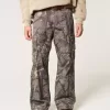Pantalones cargo de camuflaje súper holgados