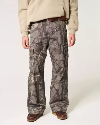 Pantalones cargo de camuflaje súper holgados