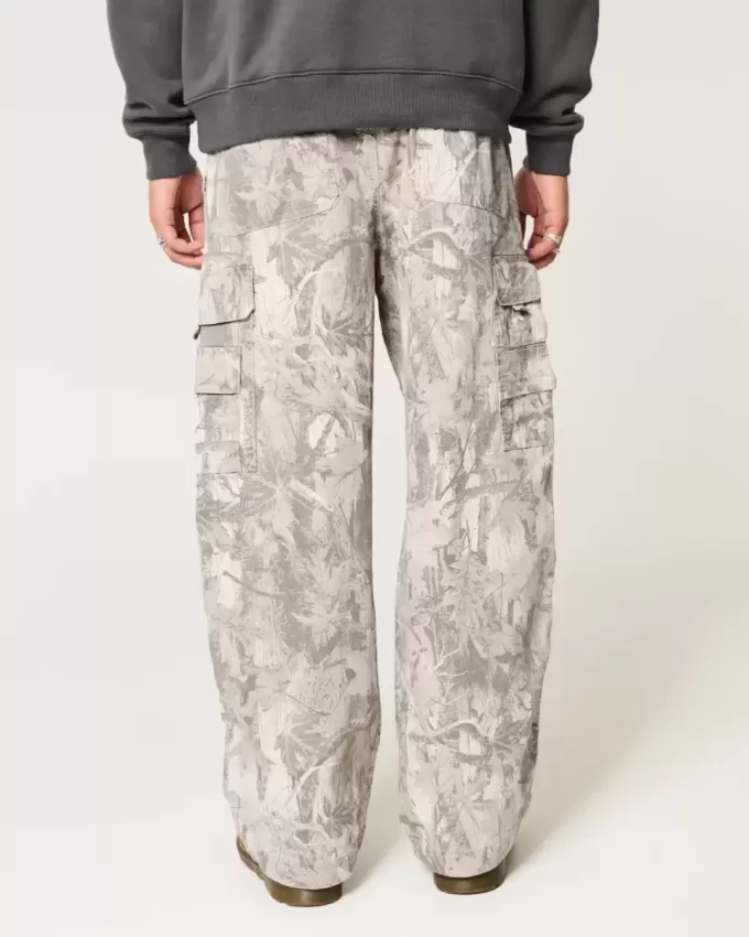 Pantalones cargo de camuflaje súper holgados Pantalones cargo de camuflaje súper holgados
