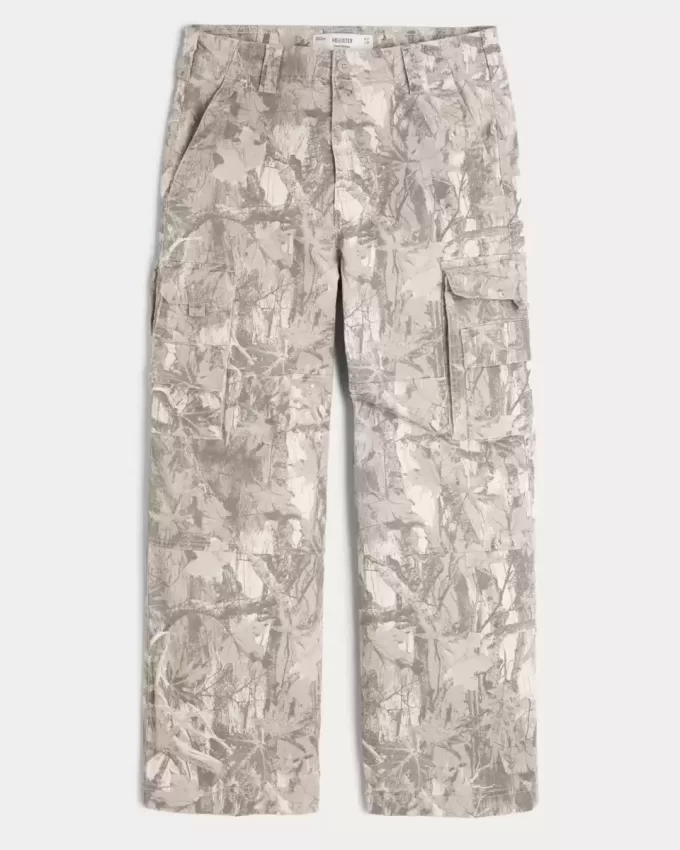Pantalones cargo de camuflaje súper holgados Pantalones cargo de camuflaje súper holgados