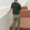 Pantalones cargo de camuflaje sueltos y de peso pesado