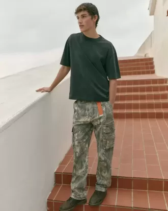 Pantalones cargo de camuflaje sueltos y de peso pesado
