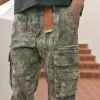 Pantalones cargo de camuflaje sueltos y de peso pesado