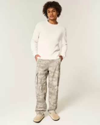 Pantalones cargo holgados estilo skater con camuflaje