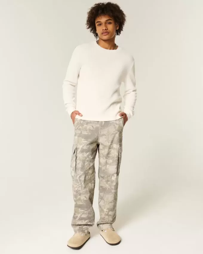 Pantalones cargo holgados estilo skater con camuflaje Pantalones cargo holgados estilo skater con camuflaje