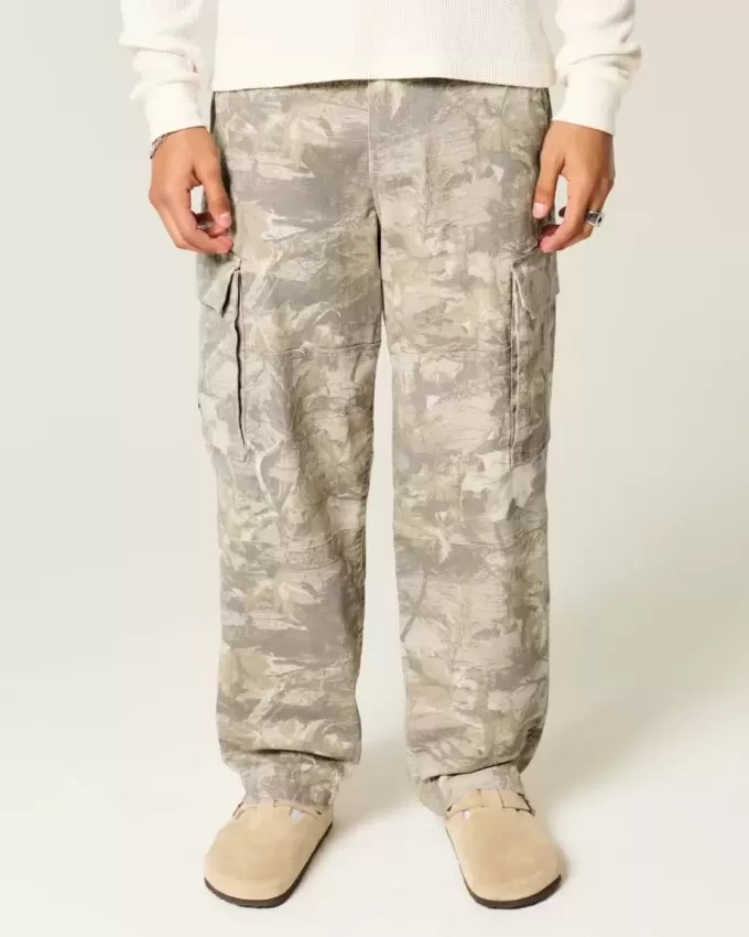Pantalones cargo holgados estilo skater con camuflaje Pantalones cargo holgados estilo skater con camuflaje