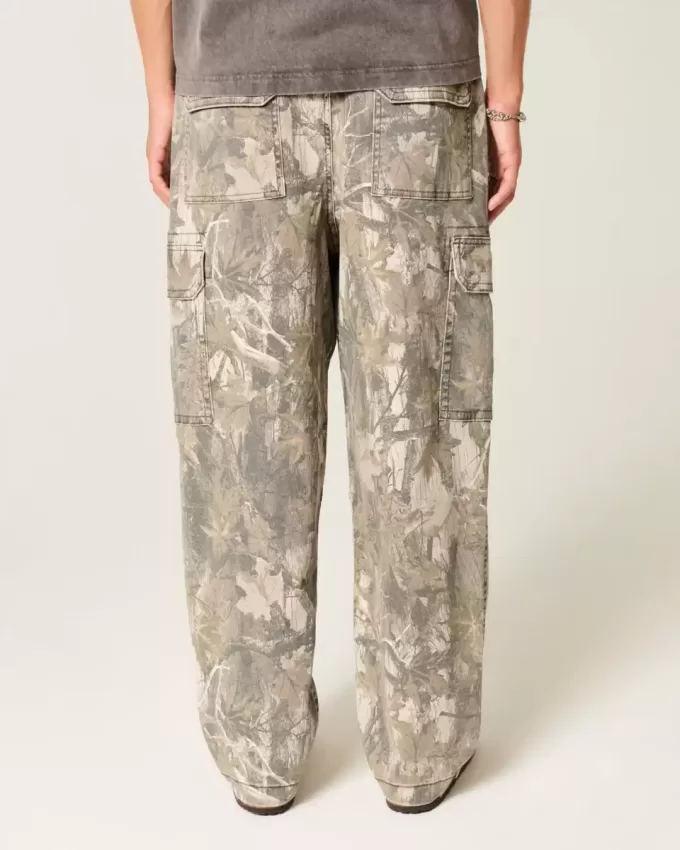 Pantalones cargo holgados estilo skater con camuflaje Pantalones cargo holgados estilo skater con camuflaje