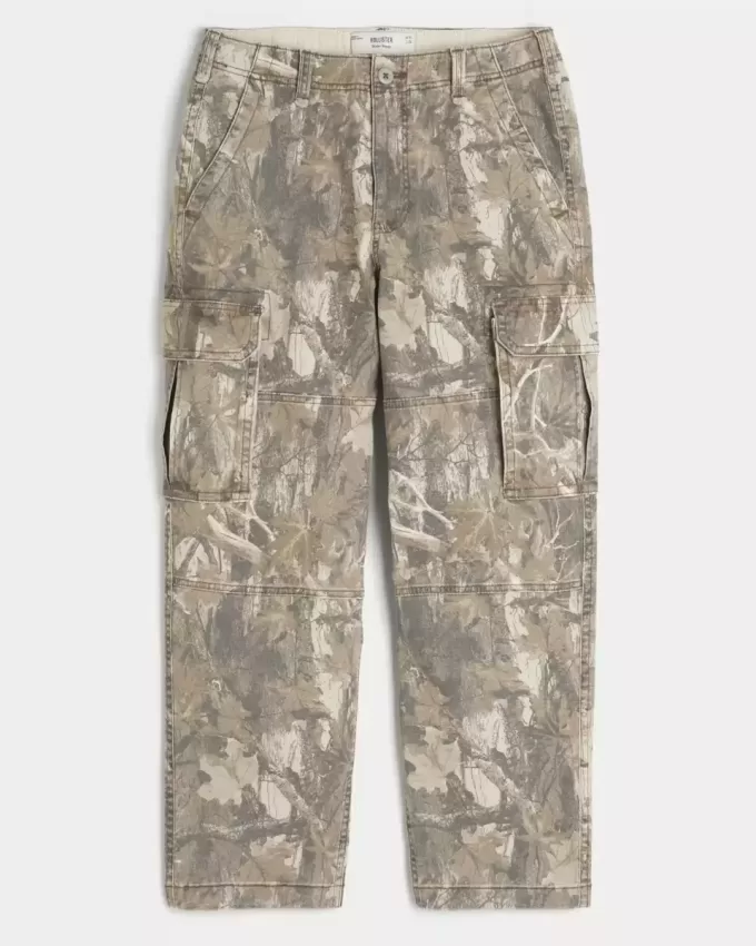 Pantalones cargo holgados estilo skater con camuflaje Pantalones cargo holgados estilo skater con camuflaje