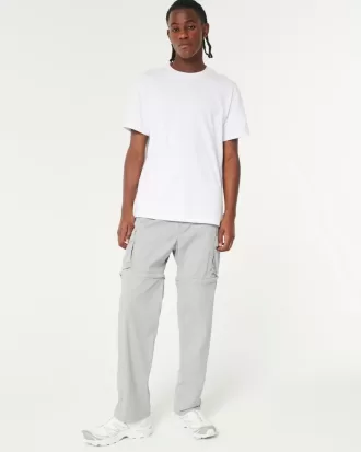 Pantalones cargo rectos desmontables con cremallera