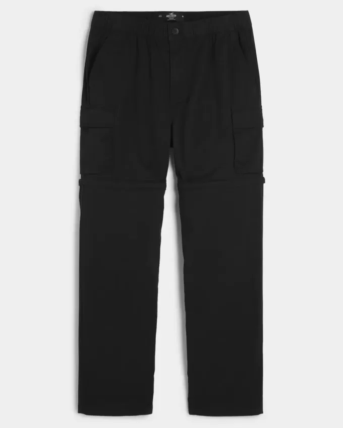 Pantalones cargo rectos desmontables con cremallera Pantalones cargo rectos desmontables con cremallera