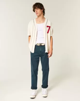 Pantalones chinos rectos y ajustados