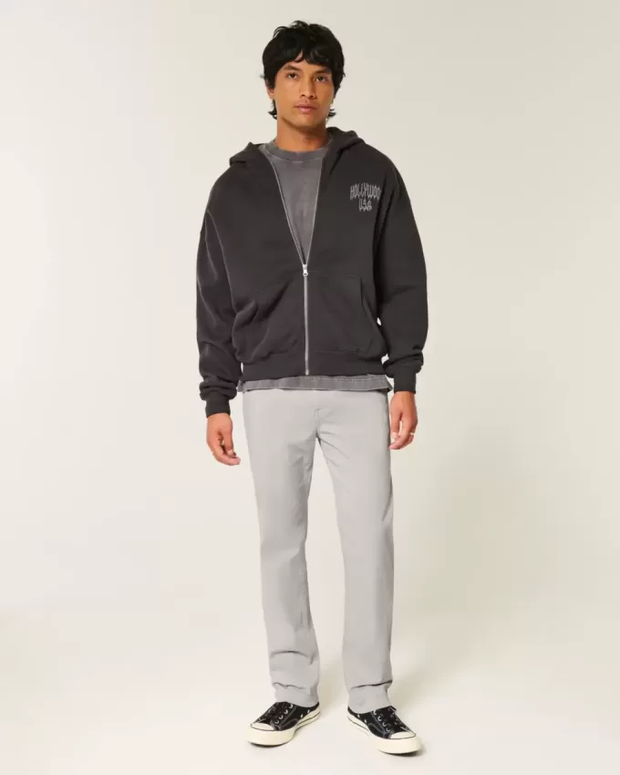 Pantalones chinos rectos y ajustados