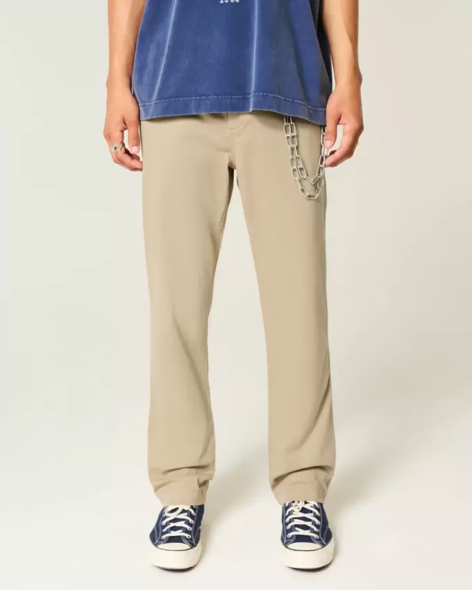 Pantalones chinos rectos y ajustados