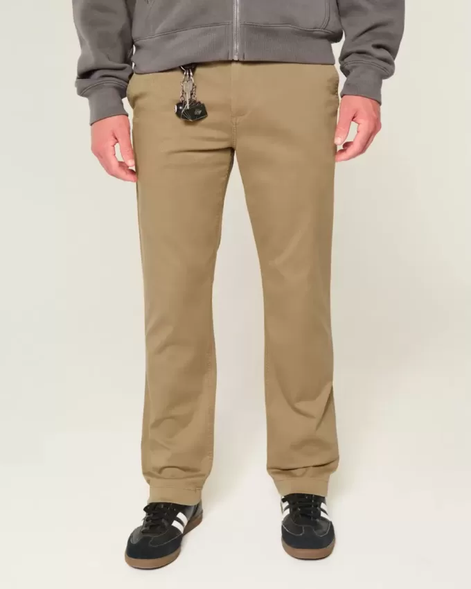 Pantalones chinos rectos y ajustados