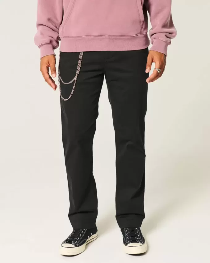 Pantalones chinos rectos y ajustados