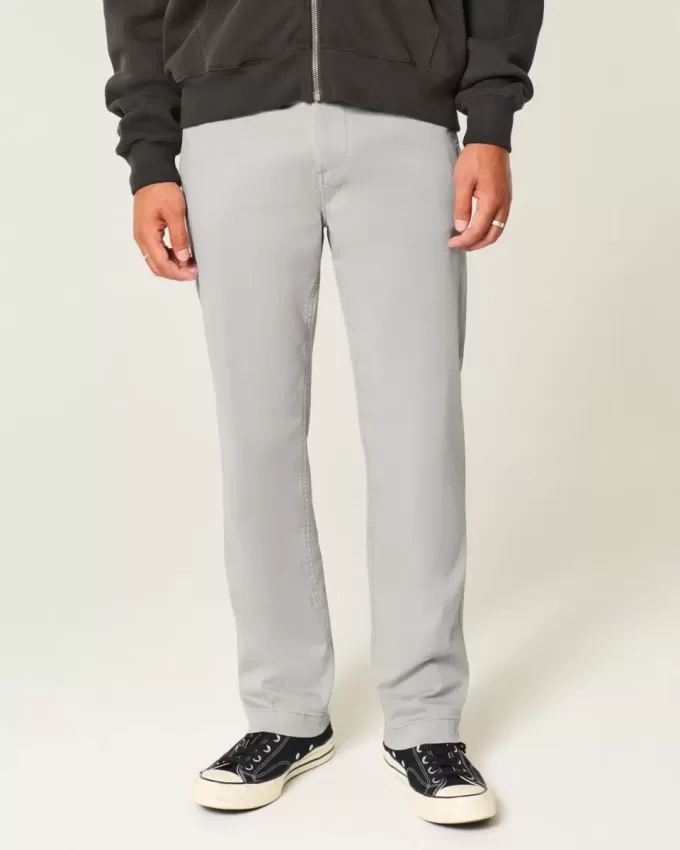 Pantalones chinos rectos y ajustados