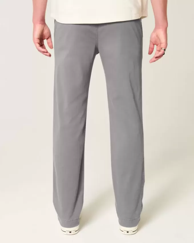 Pantalones chinos rectos y ajustados