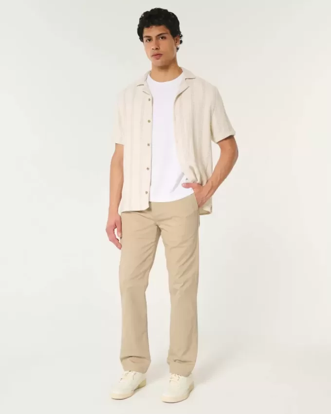 Pantalones chinos rectos y ajustados Pantalones chinos rectos y ajustados