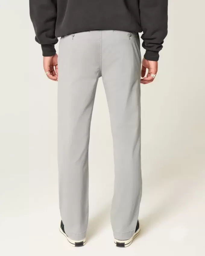 Pantalones chinos rectos y ajustados