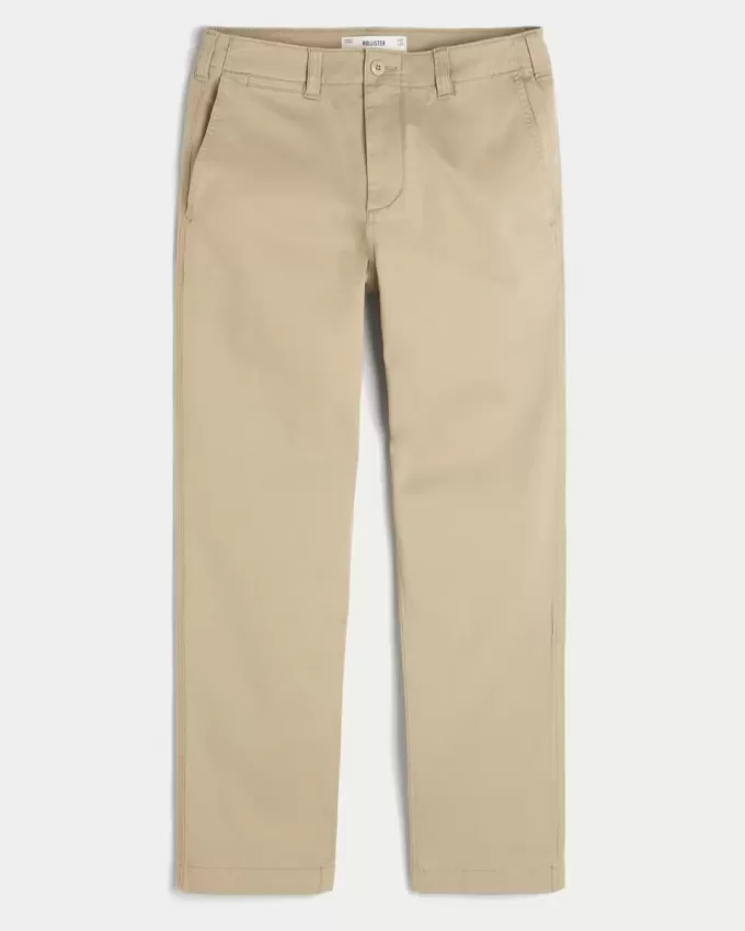 Pantalones chinos rectos y ajustados