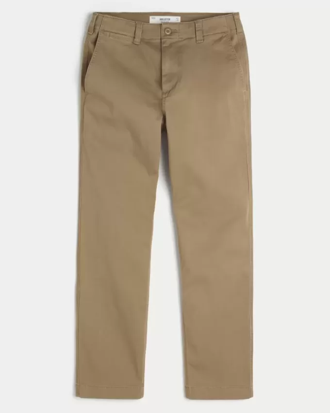 Pantalones chinos rectos y ajustados