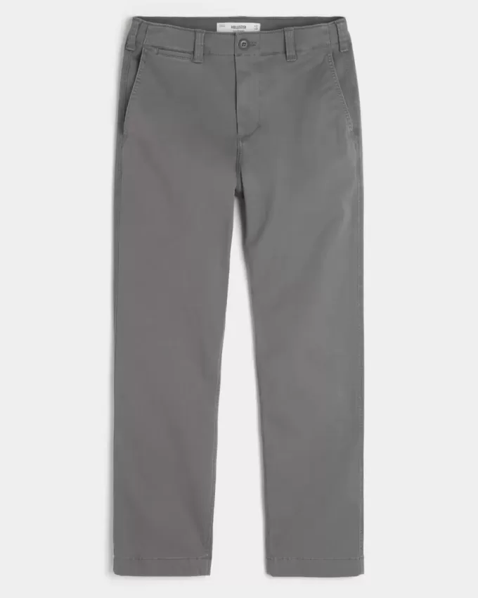 Pantalones chinos rectos y ajustados