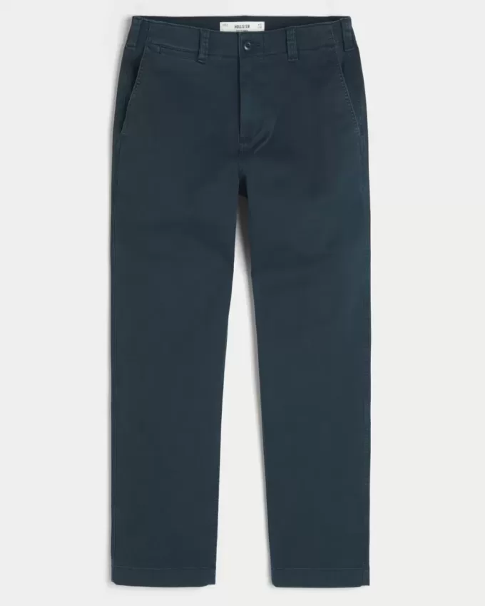 Pantalones chinos rectos y ajustados