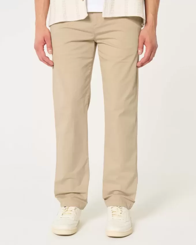 Pantalones chinos rectos y ajustados Pantalones chinos rectos y ajustados