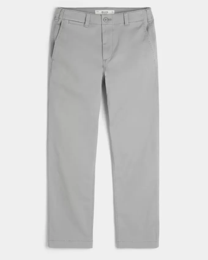 Pantalones chinos rectos y ajustados