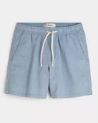 Pantalones cortos de lino hasta medio muslo